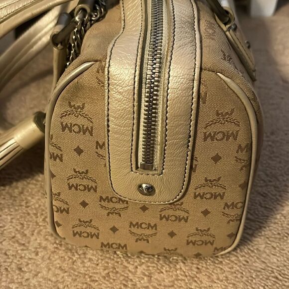 MCM MUNCHEN FABRIC SATCHEL - Picture 6 of 14